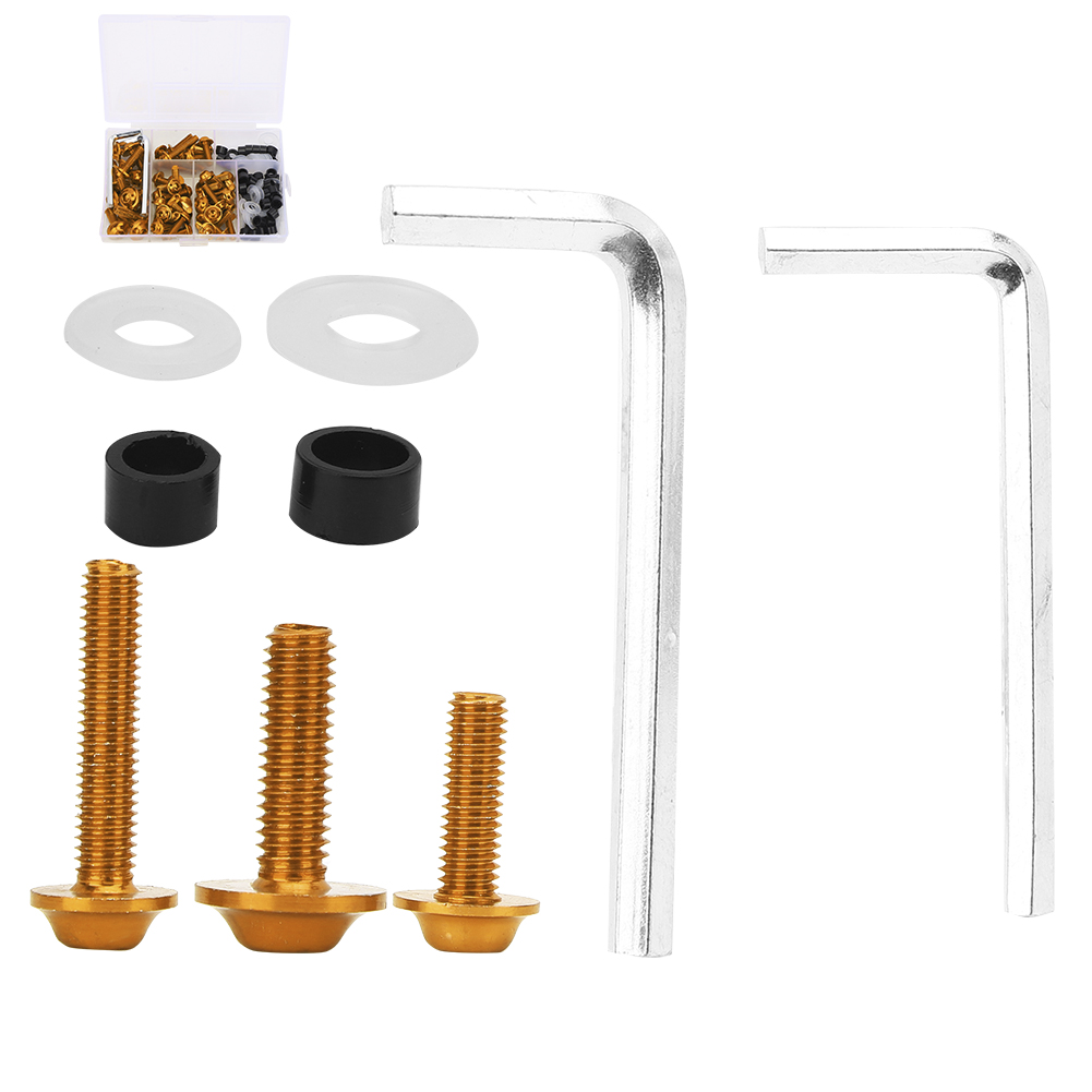 158-teiliges Universal-verkleidungsschrauben-dichtungsschlüssel-set Motorradzubehör Gold