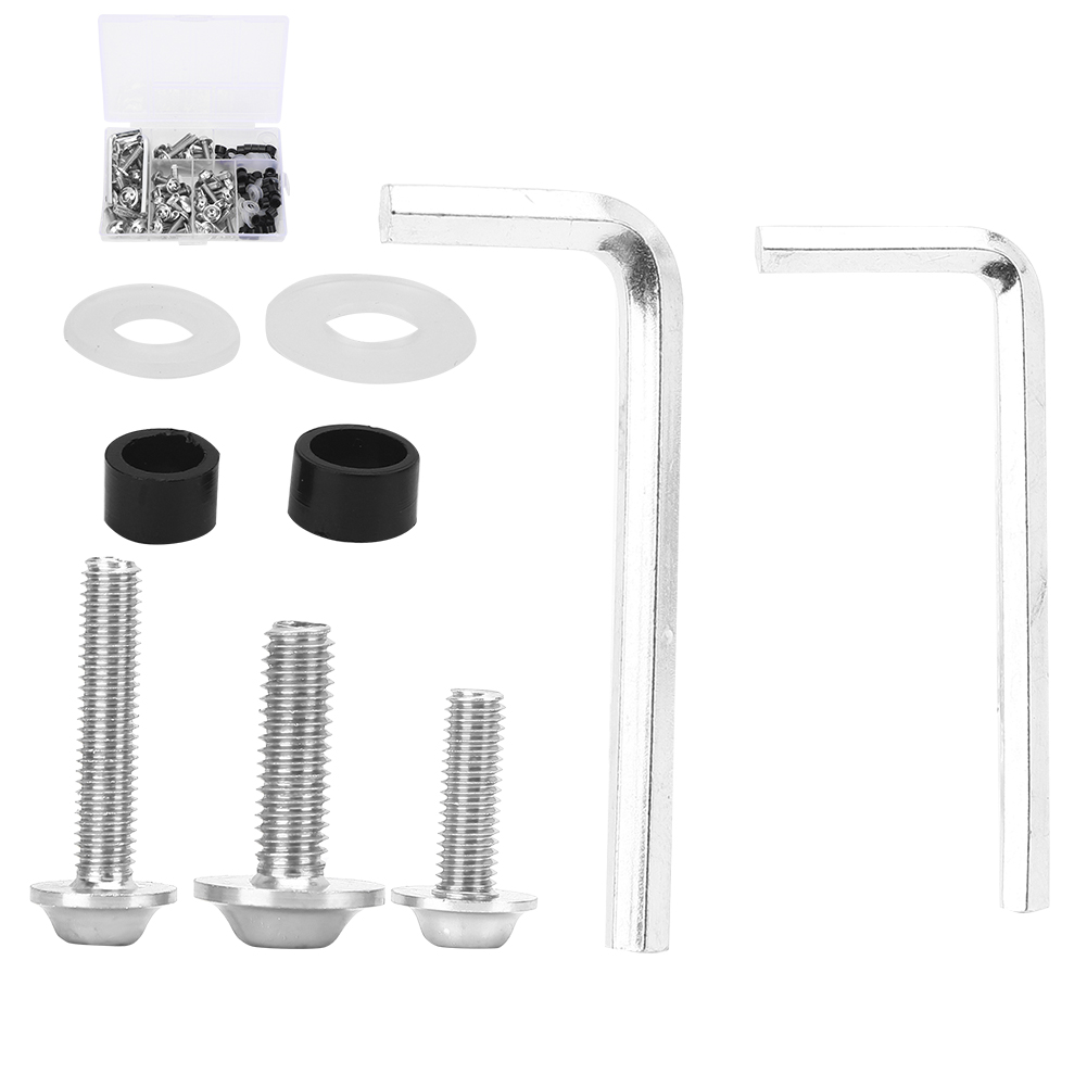 158-teiliges Universal-verkleidungsschrauben-dichtungsschlüssel-set Motorradzubehör Silber