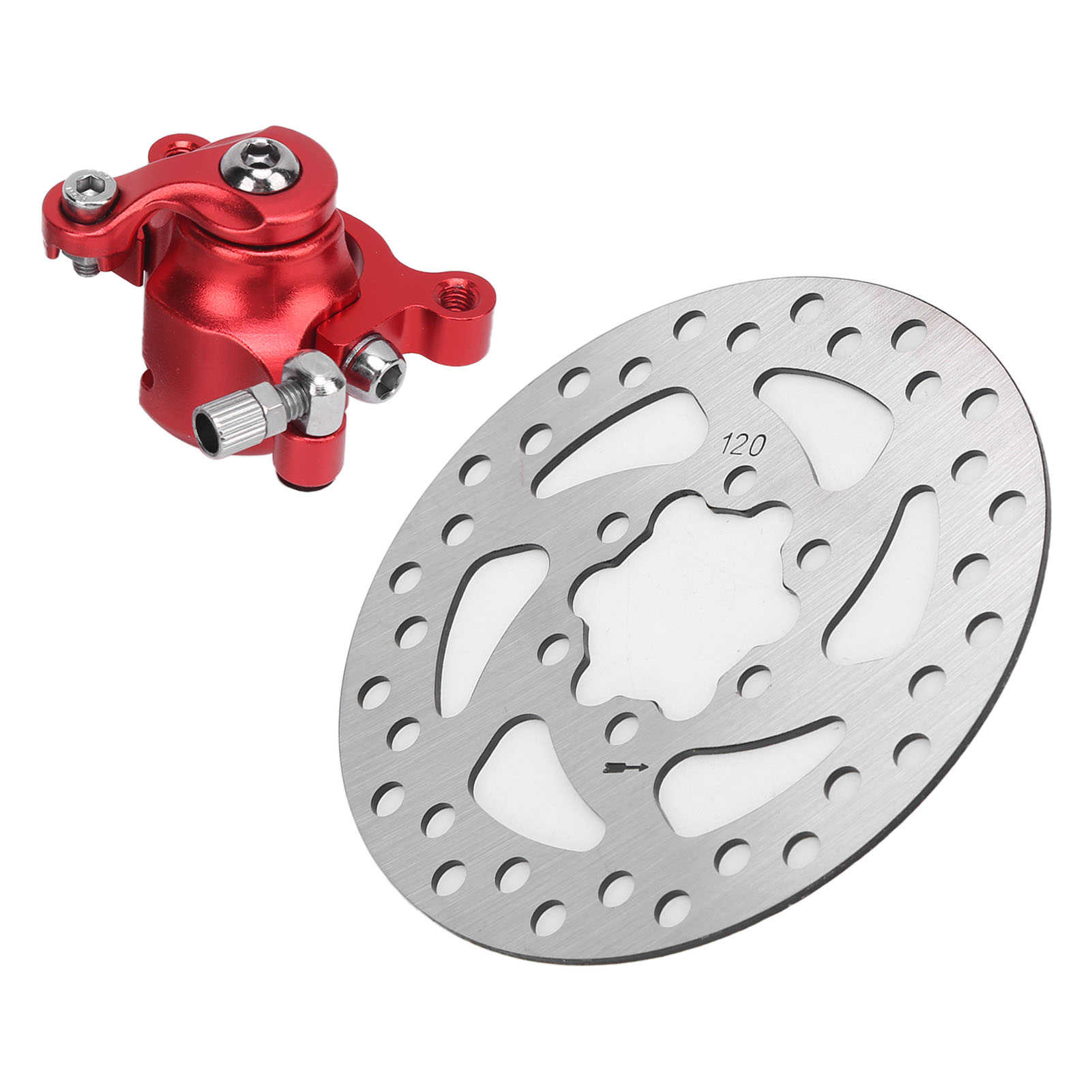 4,7-zoll-bremssattel (rot) Mit Ersatzbremsscheibe Für Mbx10 Und Mbx11 Mini-moto (47 Cm³, 49 Cm³), Hinterrad-reparatursatz