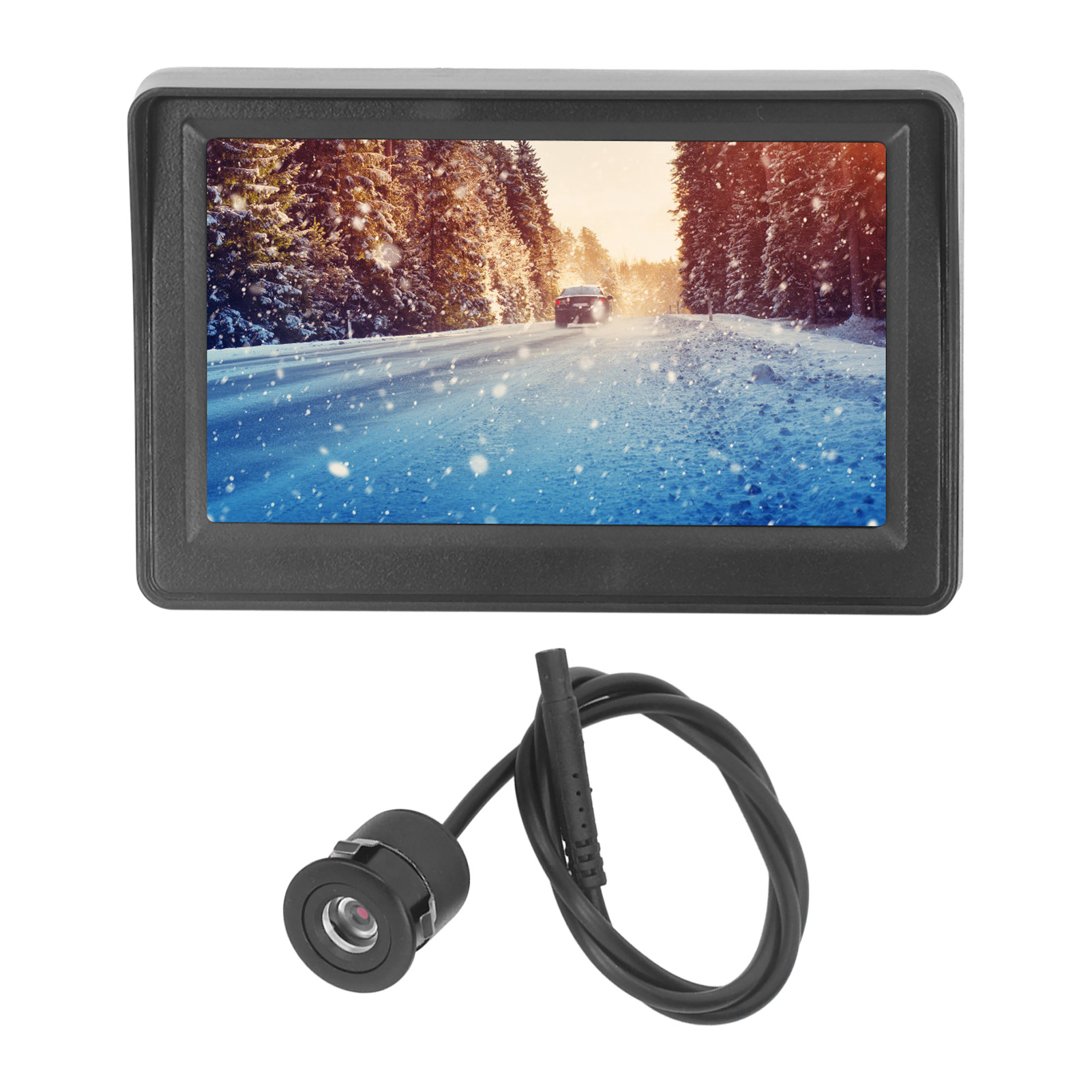 4,3-zoll-rückfahrkamera Mit Monitor, Einparkhilfe, Wasserdichte Rundkamera Und Nachtsicht, Geeignet Für Wohnmobile, Anhänger, Lkws Und Pickups.