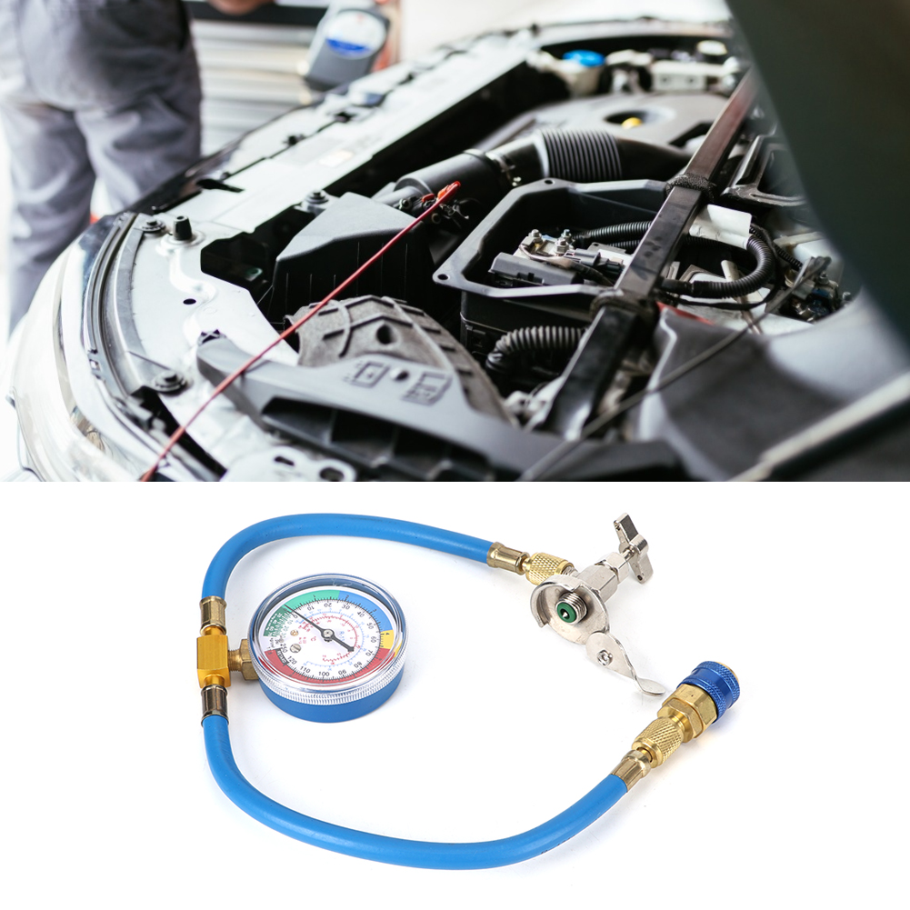 Klimaanlagen-befüllschlauch R134a Mit Manometeradapter – Reparaturwerkzeug Für Auto-klimaanlagen