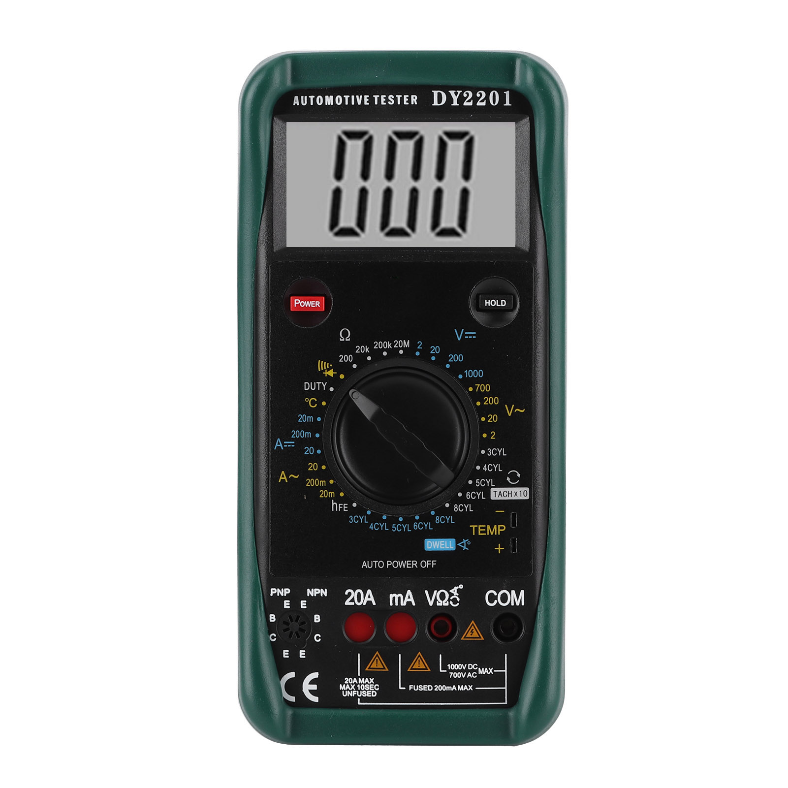 Digitales Kfz-multimeter Mit Automatischer Bereichswahl, Messbereich 500–10000 U/min, Ac/dc-spannungs-, Strom- Und Widerstandsmessung
