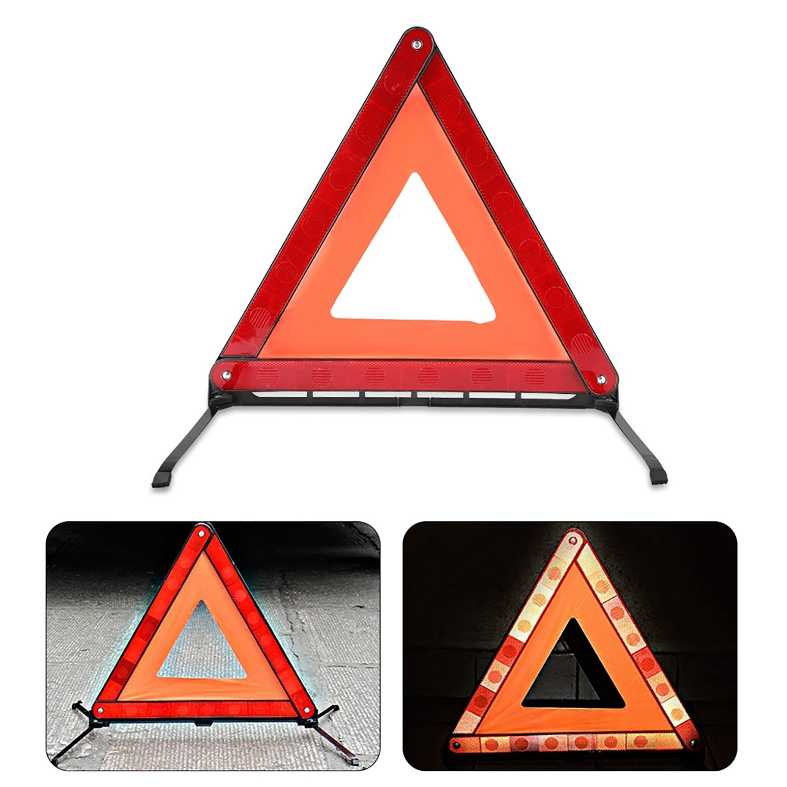 Faltbares Reflektierendes Dreieck, Stoppschild Für Einsatzfahrzeuge, Autosicherheitszubehör