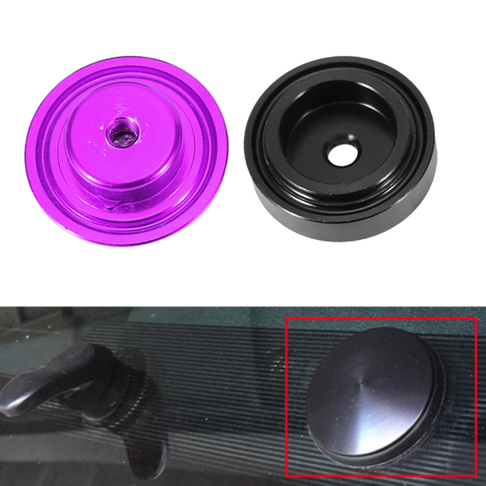 Set Mit 2 Heckscheibenwischer-entfernungsstopfen Für Honda, Violette Kunststoffabdeckung, Abdeckzubehör, Heckklappenkompatibel, 19-mm-befestigungsloch, Füllset