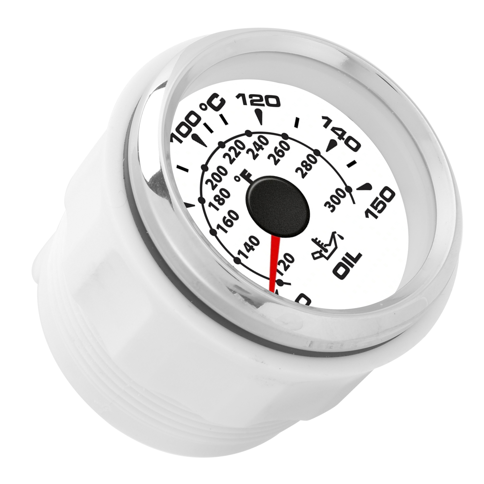 Digitales 2-zoll-öltemperaturmessgerät, 361-19 Ohm Sonde, Messbereich 50-150°c, 8-farbiges, Hintergrundbeleuchtetes Display, Ip67 Wasserdicht, Robustes Kfz-thermometer.