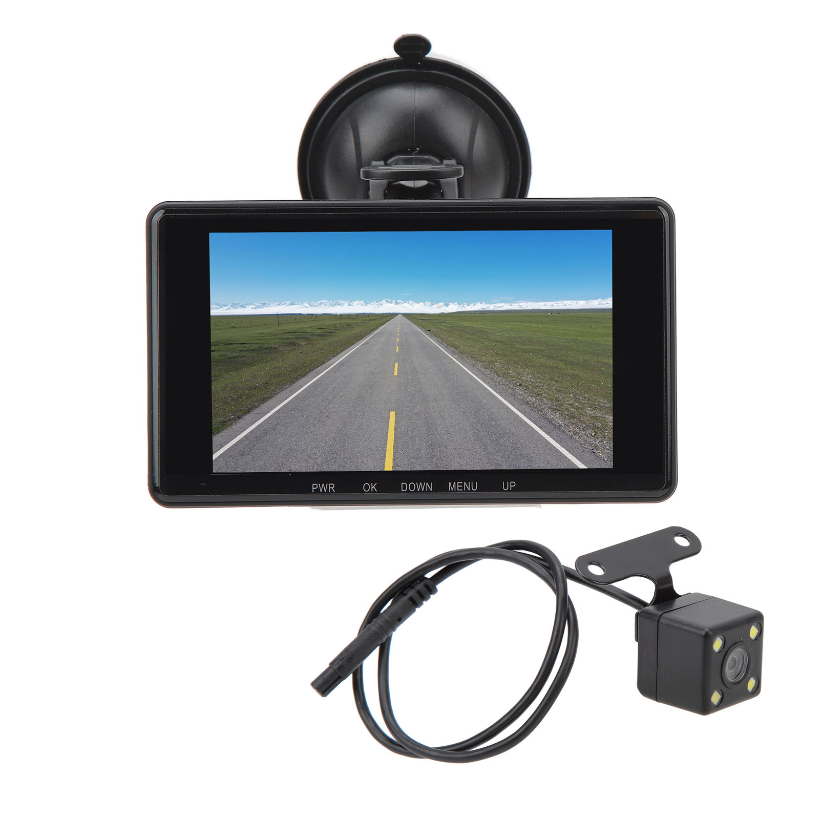 1080p Dreifach-objektiv-autokamera Mit 170°-weitwinkel, Bewegungserkennung, Loop-aufnahme, G-sensor Und Parküberwachung.