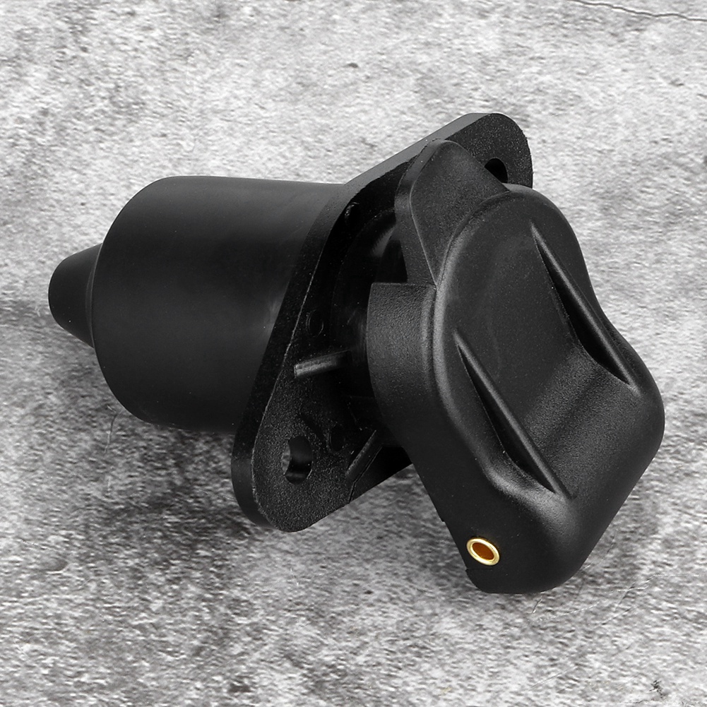 3-poliger Schwarzer Kunststoff-anhängerstecker-adapter, Elektrischer Anschluss Für Wohnwagen Und Anhänger
