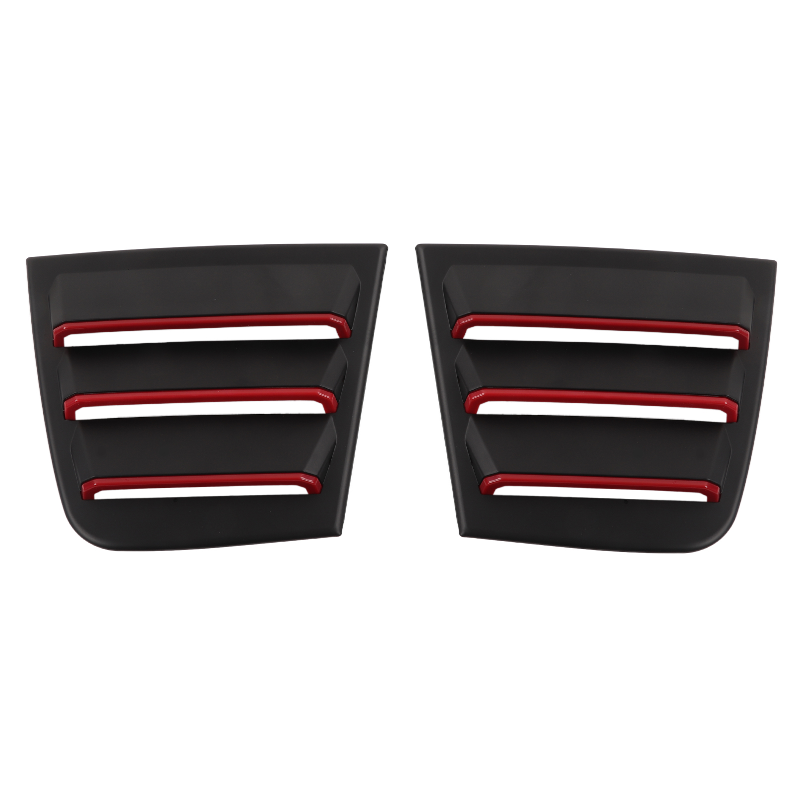 2x Kratzfeste Abs-seitenfenster-windabweiser Und Motorhaubenentlüftungen Für Dodge Charger 2011-2021, Schwarz/weiß