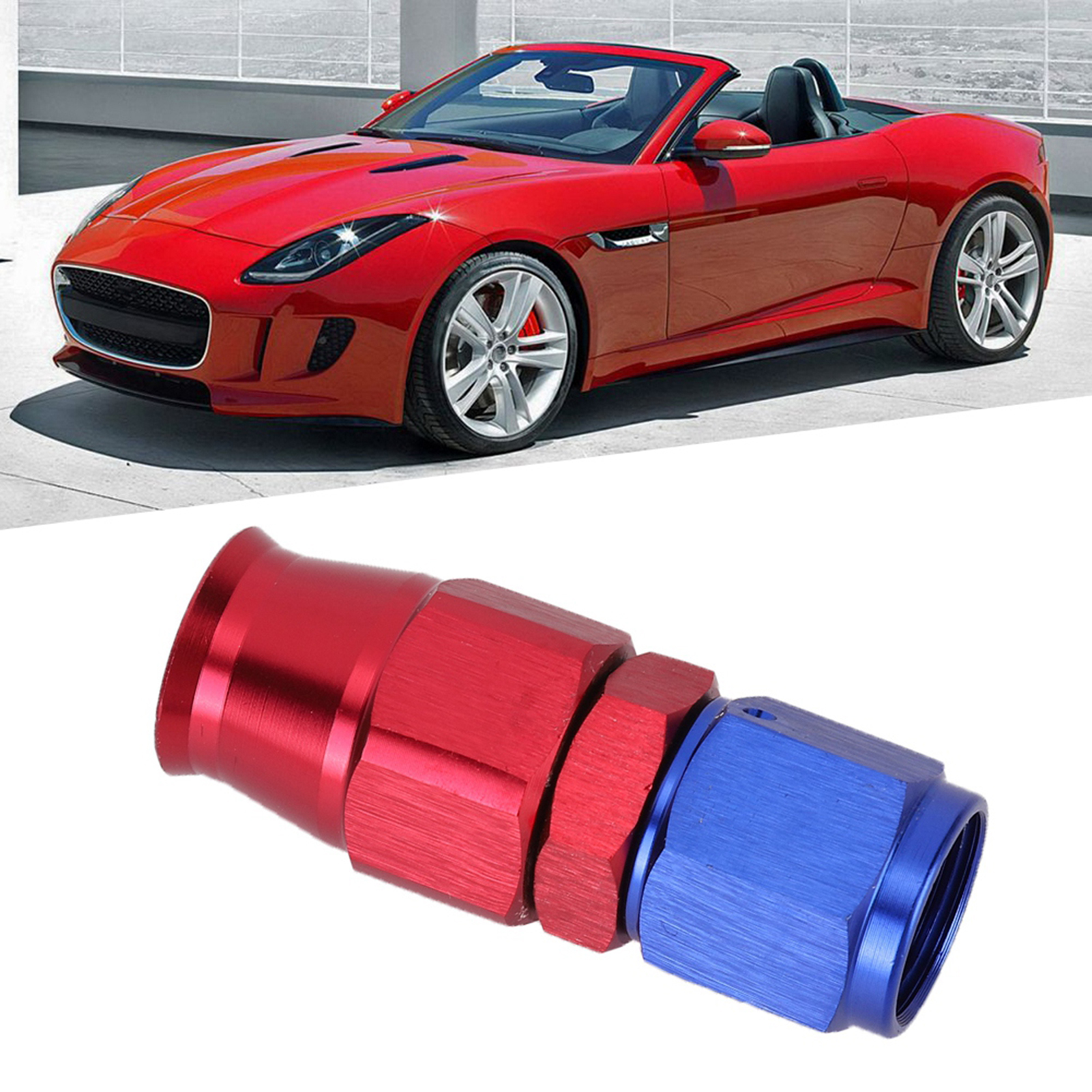 An6 Schlauchanschluss Mit Schwenkgelenk Für Kühlöl Und Kraftstoff, Adapter Für Teflon 0°
