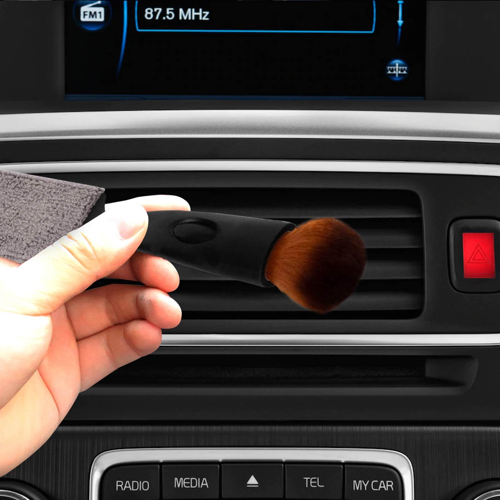Doppelseitige Reinigungsbürste Für Auto- Und Wohnräume, Multifunktionale Staubbürste Für Autoinnenräume Und Möbel