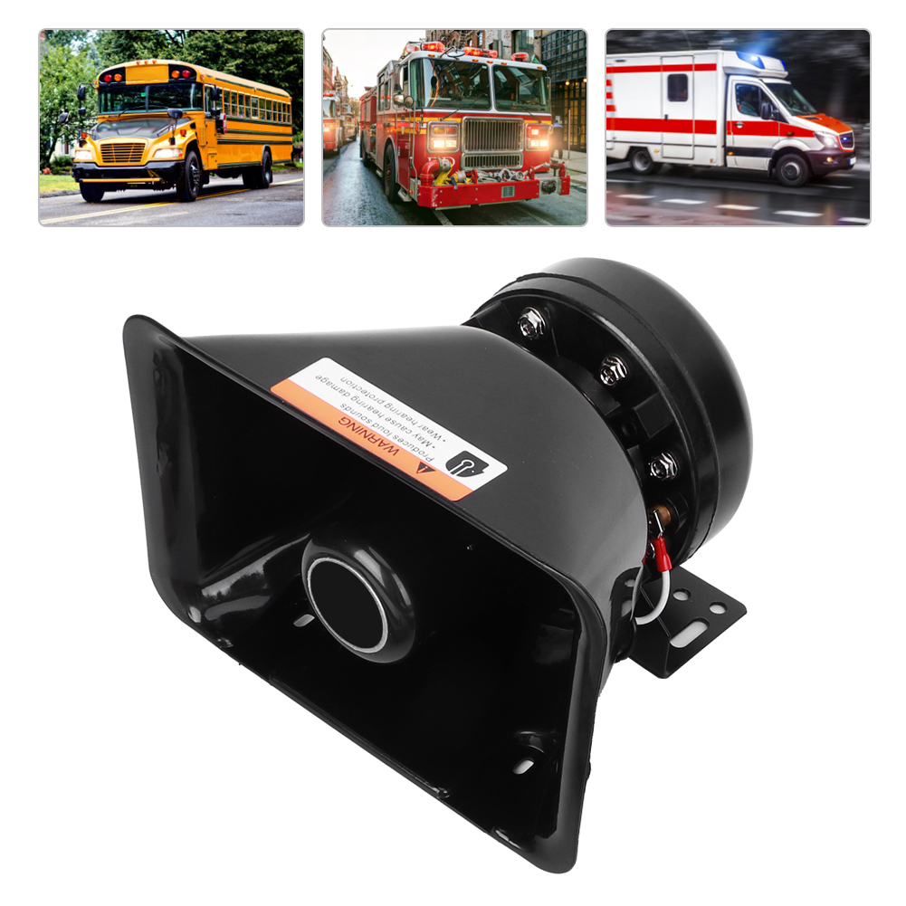 Lautes Auto-warnhorn-set Mit 9 Tönen Und Megafon-lautsprecher (130 Db, 200 W)