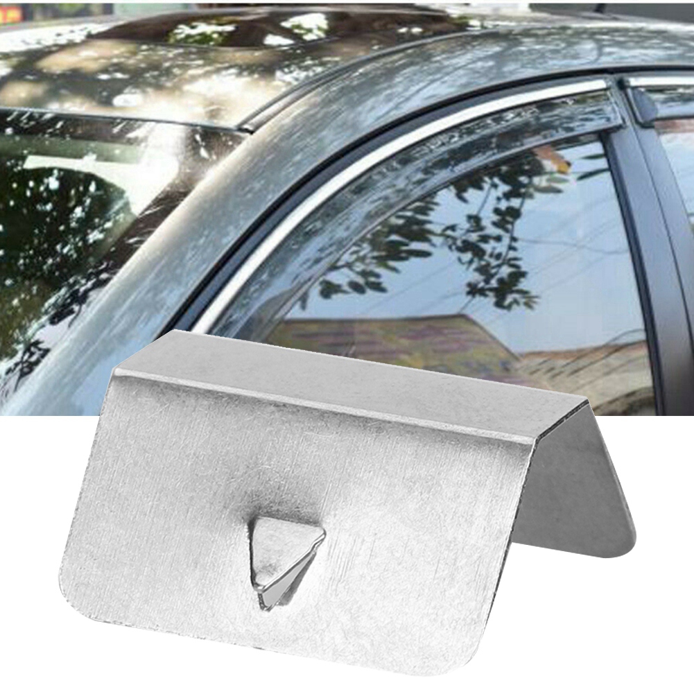 Universeller Regenabweiser Für Autos, Befestigungsmaterial Aus Edelstahl, Halteklammern Für Seitenfenster, 8-teiliges Set.