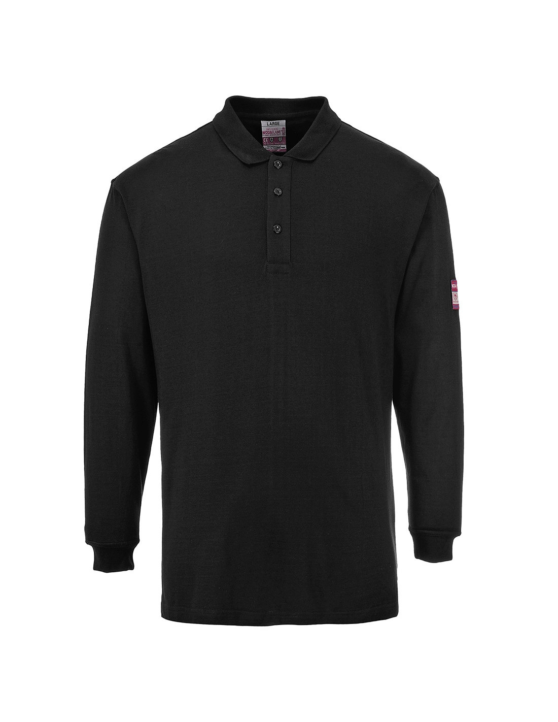 Polo Manches Longues Antistatique Résistant Aux Flammes Couleur : Noir Taille Xxl - Portwest