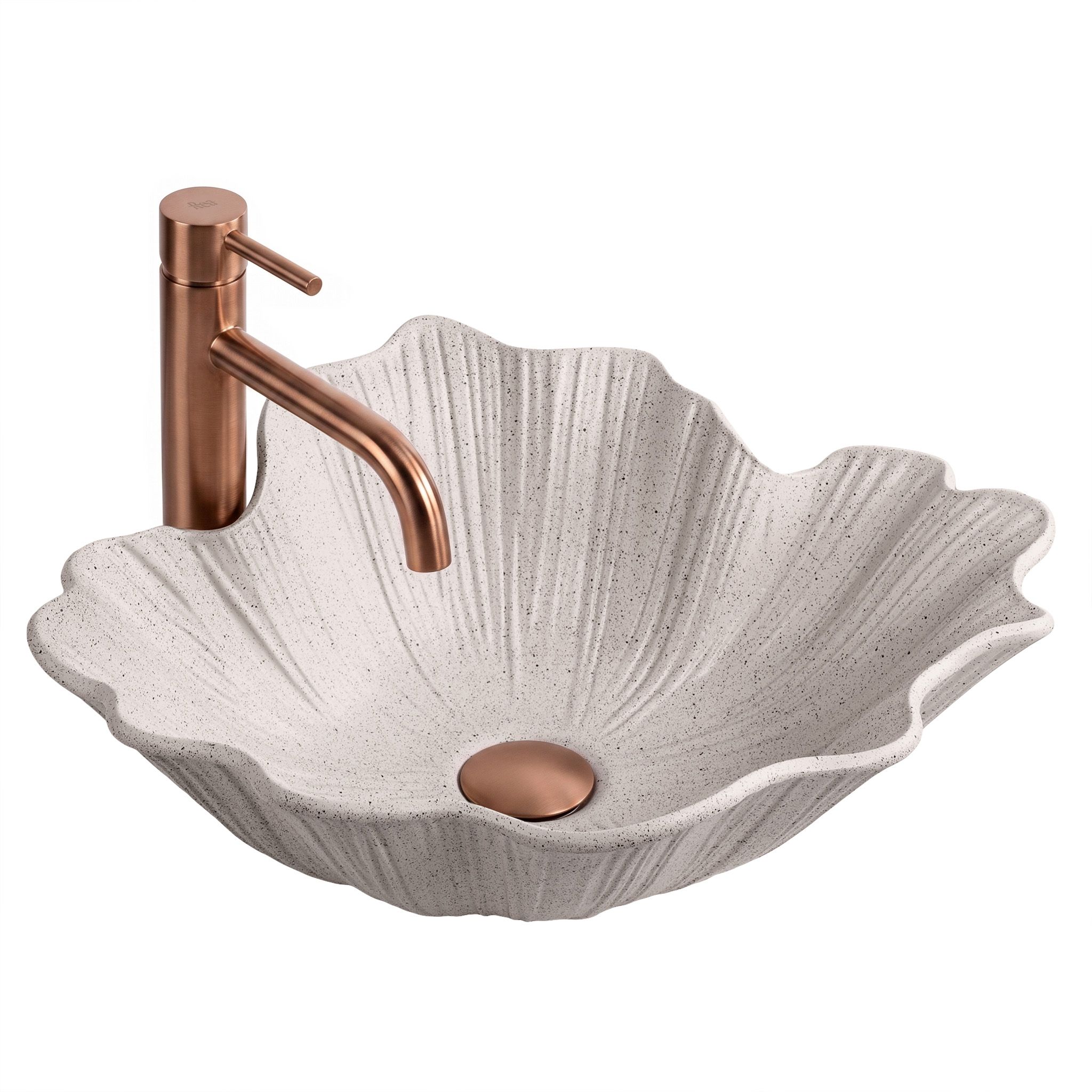 Rea Aufsatzwaschbecken Flower Beige
