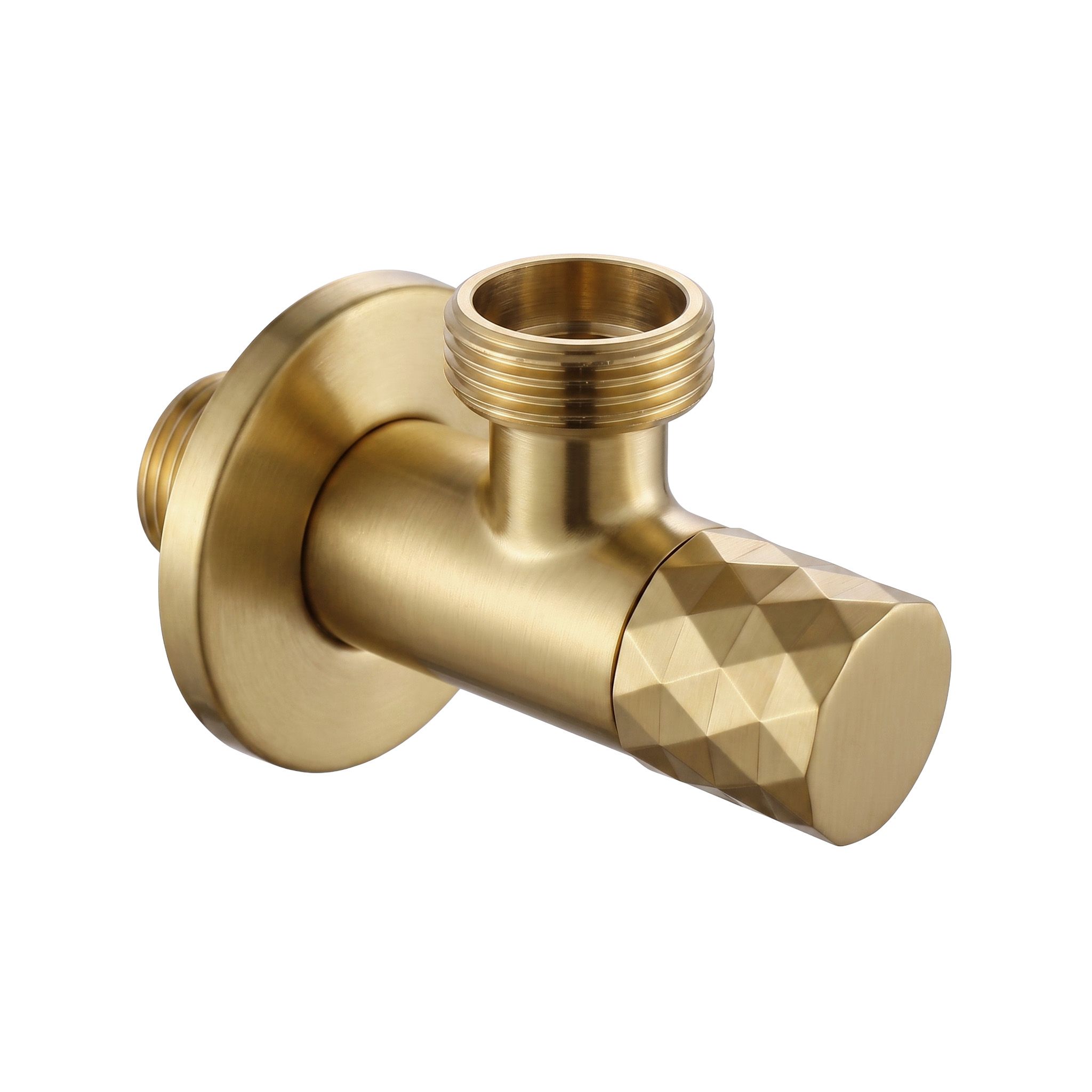 Rea Eckventil Diamond 03 1/2" X 3/4" Brush Gold