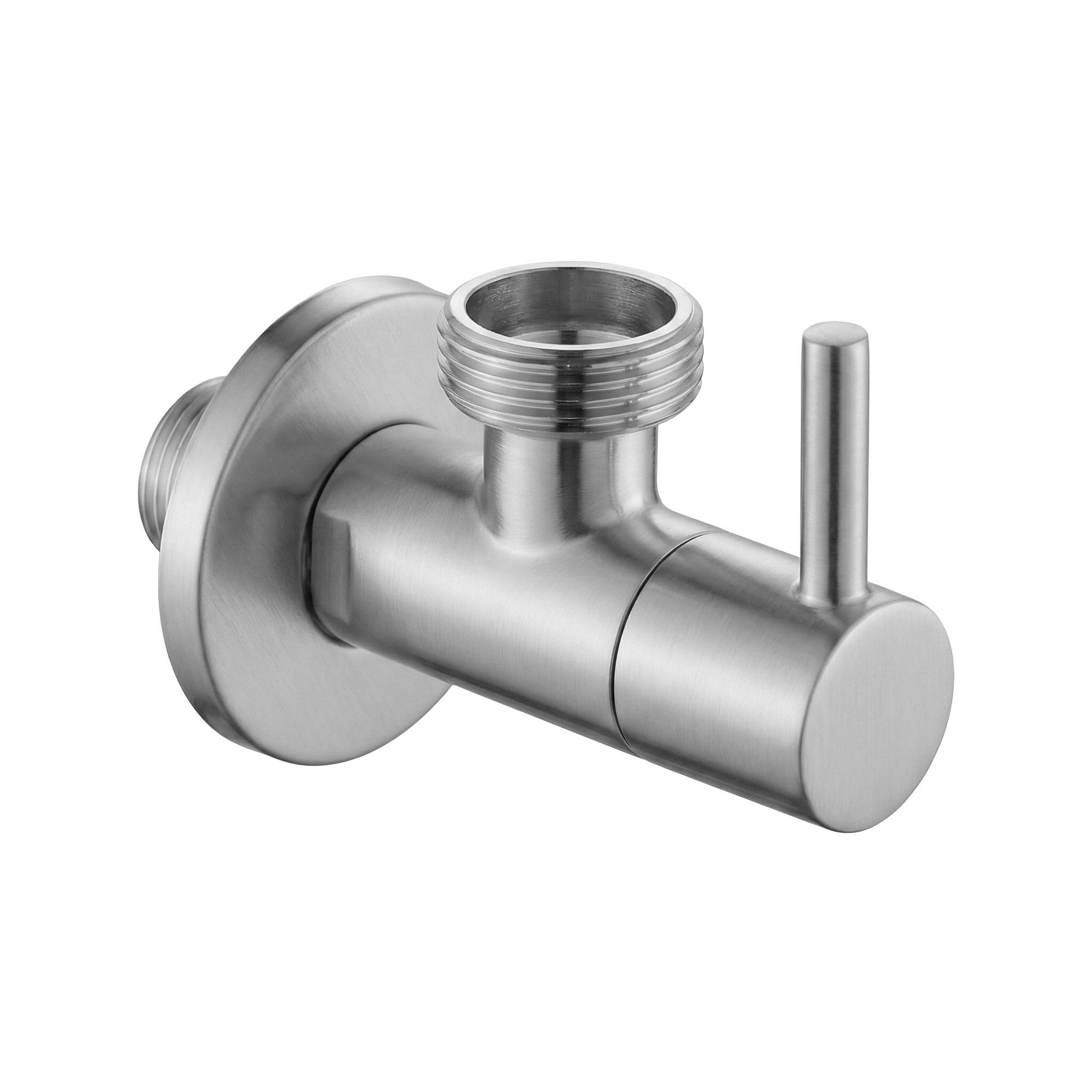 Rea Eckventil 1/2" X 3/4" Brush Nickel