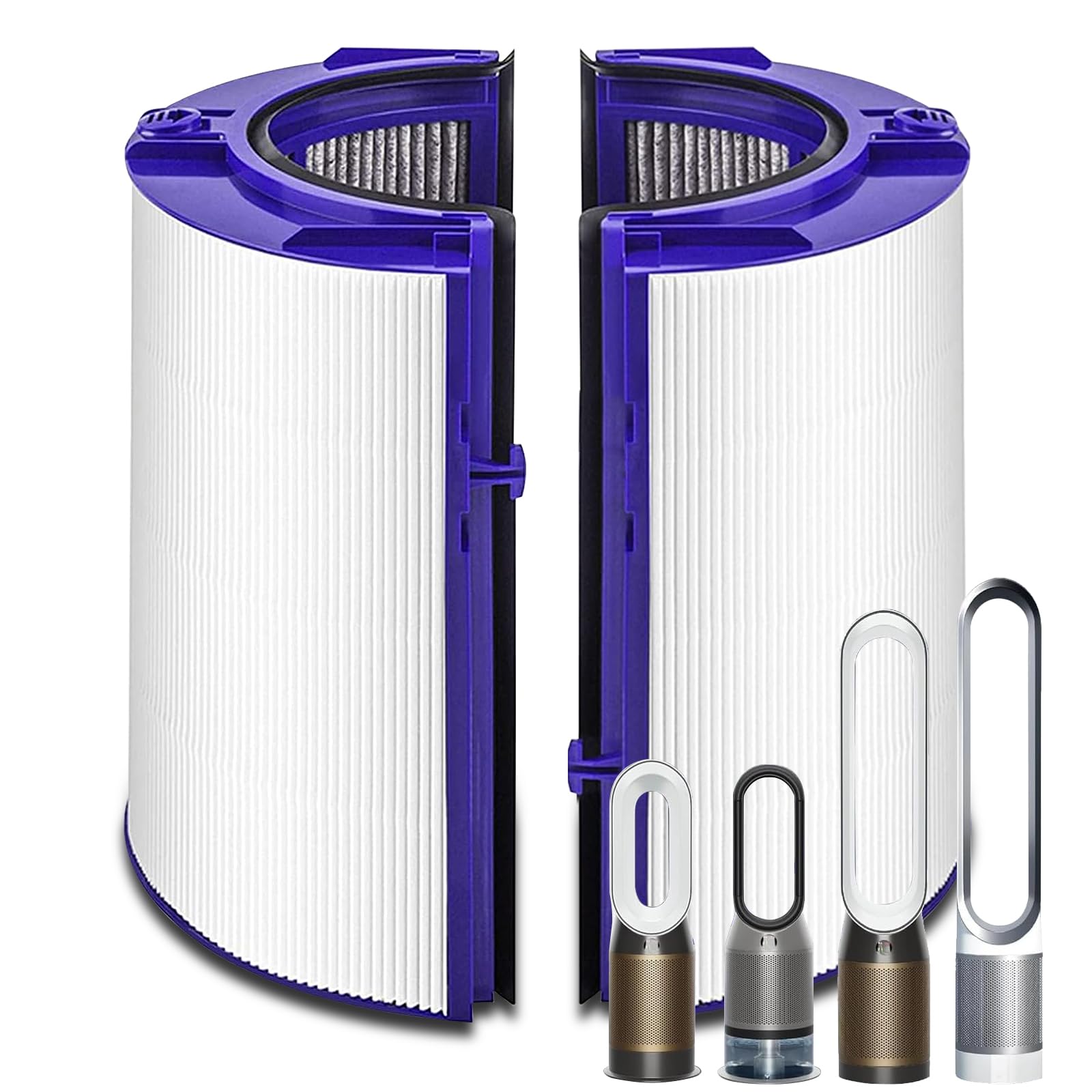 Filter Für Dyson Luftreiniger Hp04 Tp04 Dp04 Ph04 Hp09 Tp09 Hp07 Tp07 Ph03 Hp07 Tp07 Tp7a Hp09 Tp09 Hp10 Tp10 Hp11 Tp11, 360° Glas Hepa Filter Und Aktivkohlefilter