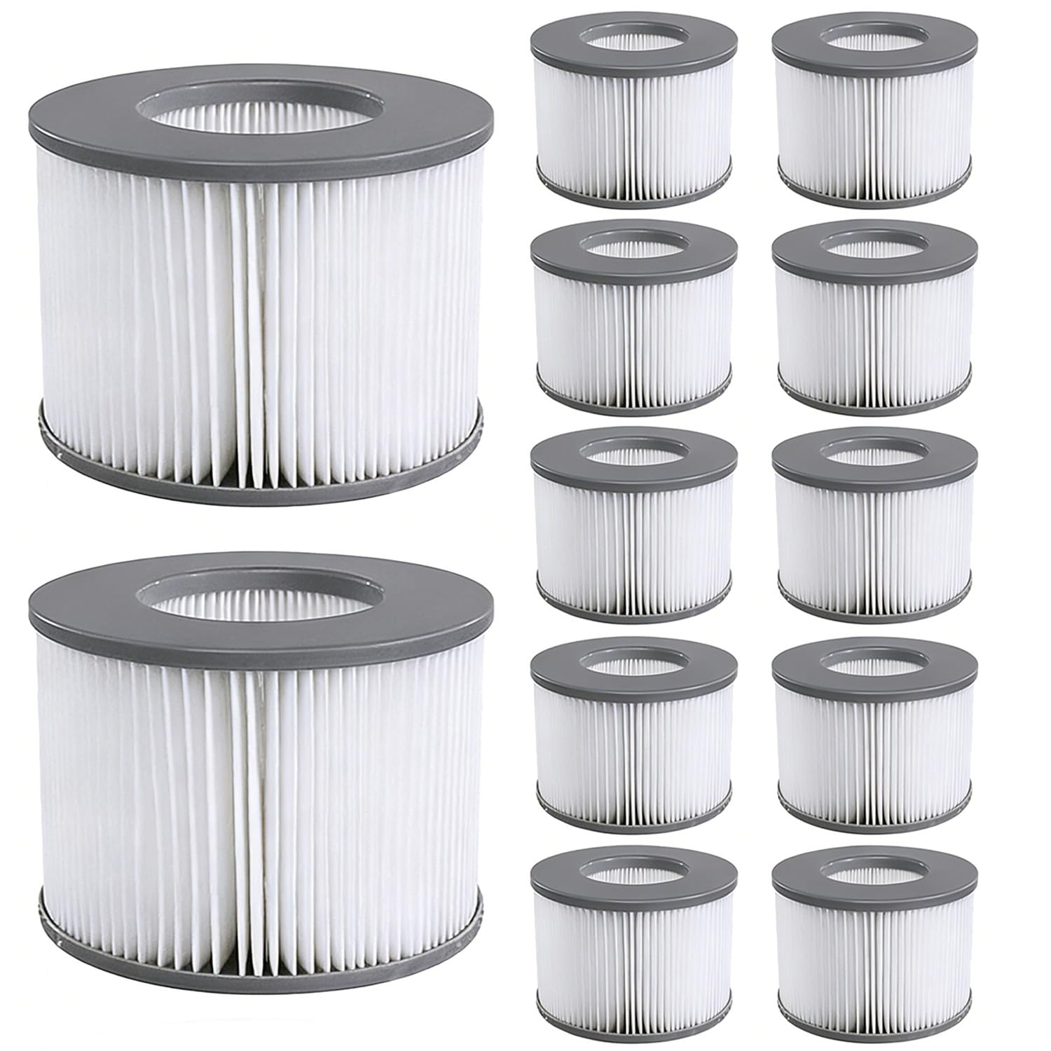 12 Stück Ersatz Filterkartusche Für Mspa Whirlpool Filter Modellen Ab 2020 Ersatz Filter Für Mspa Filterkartusche Für Whirlpool, Filterkartusche Wasserfilter Für Aufblasbare Pools, Heiße U-boote, Spa