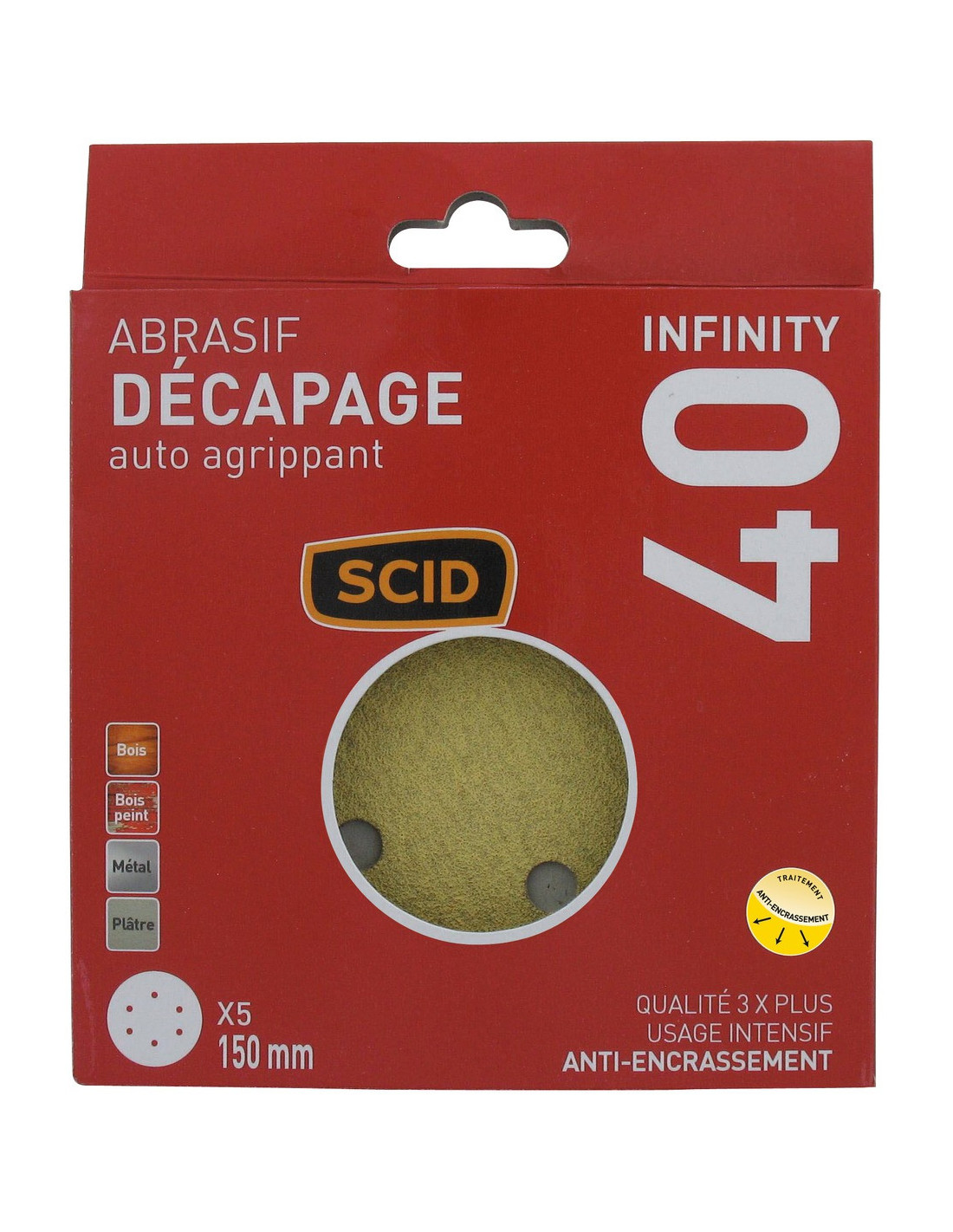 Disque Abrasif Infinity G40 Ponçage Agressif Et Rapide - Scid