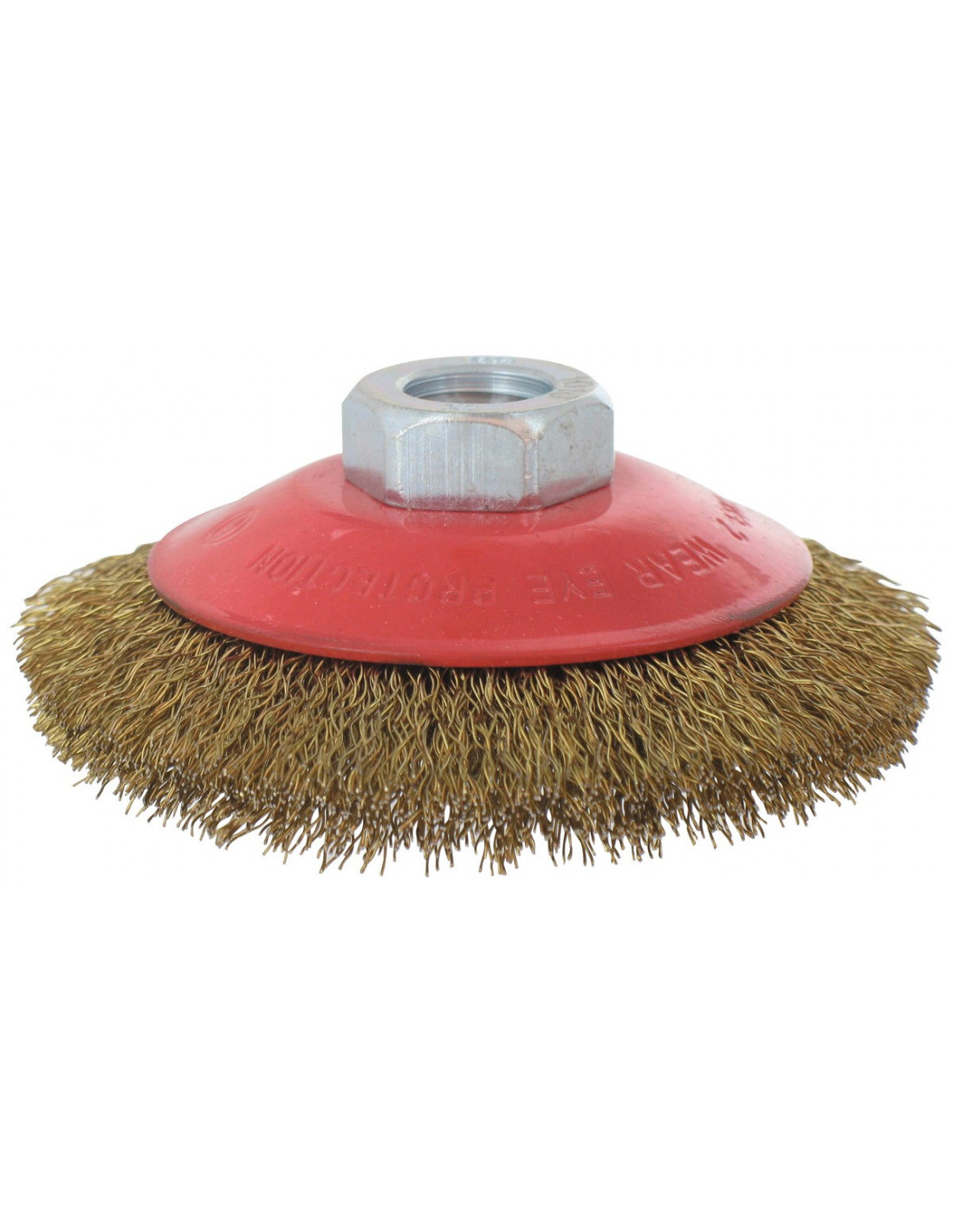 Brosse Cuvette Acier Ondulé 90mm M14 V/g - Scid