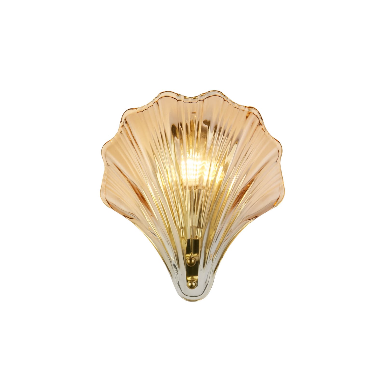 [gebraucht] B-ware Searchlight Wandleuchte Lampe Shell Led Designer Muschelform Amber Ip44 20x22cm