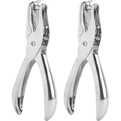 Tragbarer Locher, 2-teiliges Set Mit Handlichem Papierlocher, Einzelloch-metalllocher Mit Softgriff Für Diy-etiketten Und Tickets