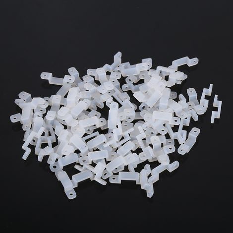 Mm Silikon-befestigungsclip Zur Anbringung Von 3528 5050 1210 Rgb-led-streifen (100 Stück)