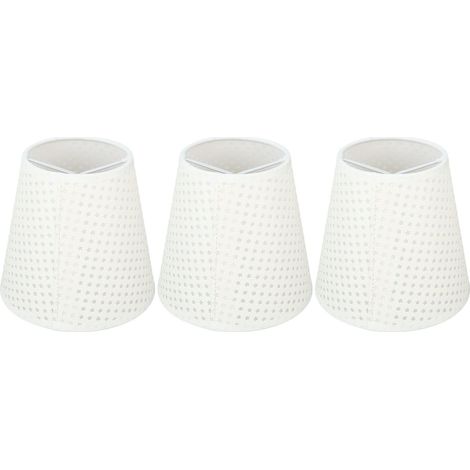 3-teiliges Lampenschirm-set Aus Stoff, Sternenmuster, E14-fassung, Tischlampenschirm Für E14-glühbirnen, Kerzenleuchter
