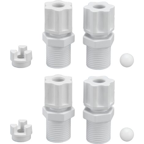 2-teiliges Set Aus Rückschlagventil-einlassadaptern, Poolreinigungszubehör Für Hayward Cl200 Cl220