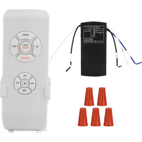 220v Funk-deckenventilator-lampen-fernbedienungsset Mit Empfänger, Zeitschaltuhr Und 220v-funkfernbedienung Für Smart-home-steuerung