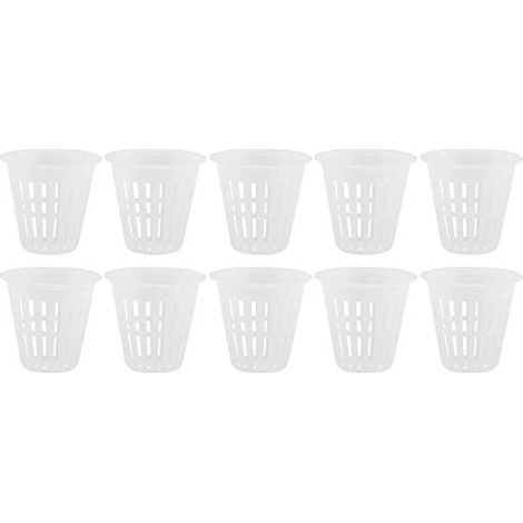 Hydroponik-körbe, 10 Stück/set, Sichere Und Langlebige Hydroponik-korbbecher Aus Kunststoff Für Garten, Balkon Und Terrasse (weiß)