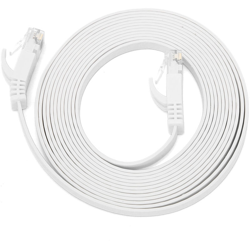 Gigabit-cat6-ethernetkabel, 8-adrig, Verdrilltes Adernpaar, Netzwerk-jumperkabel, Flachdraht Aus Kupfer, Netzteil, 3 Meter