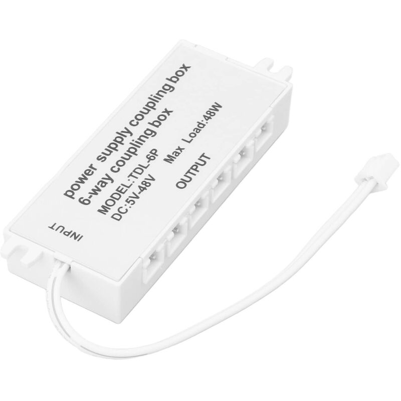 6-fach-kopplungsdose Xh2.5, Anschlussdose, Led-anschlussdose, Stromverteiler, 48 W, 48 V, 6 Anschlüsse, 5, 48 V Maximale Last, Stromanschlussspezifikation