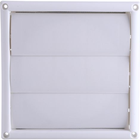 Lüftungsgitterabdeckung Aus Kunststoff, 1 Stück, 3 Klappen, Wandanschluss, Lüftungsgitter Mit Drahtgeflecht, Neu, 20 X 20 Cm