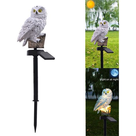 Solar-gartenleuchten, Wasserdichte Led-gartenleuchte In Eulenform, Zaunleuchte, Wegleuchte, Garten- Und Terrassendekoration