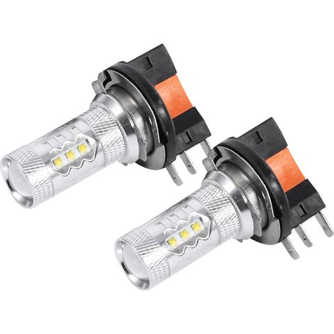 Stück / 1 Paar 80w H15 Weiße Led-autoscheinwerferlampen