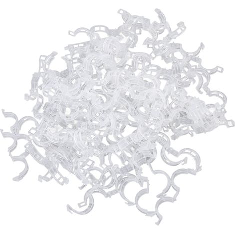300 Stück Tomatenclips Aus Kunststoff, Stabile Befestigungsclips, Wiederverwendbare Pflanzenstützen Für Verschiedene Gemüse- Und Blumensorten, 50 Stück/packung