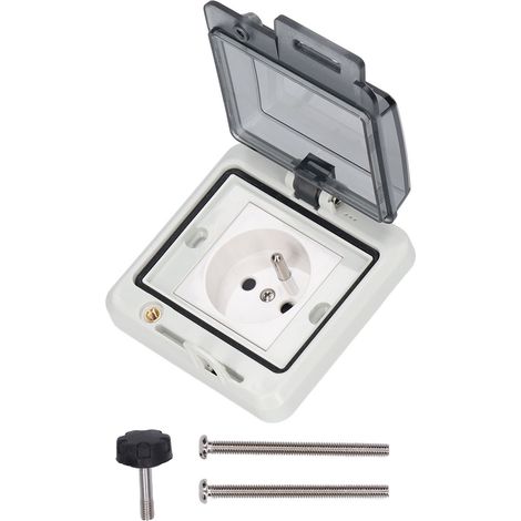 Ip66 Wasserdichte, Verdeckte Gartensteckdose, 1-fach, Ohne Schalter, 250 V, 16 A, Französische Ausführung