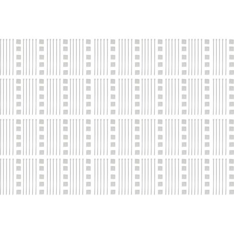 Nylon-kabelbinder, 200 Stück, Stark Selbstsichernd, Hitzebeständig, Mit Halterungen Für 20x20-mm-zäune, Weiß