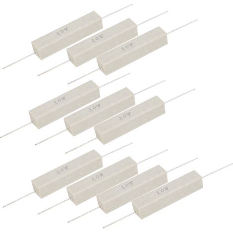 Zementwiderstand, 10 Stück, Stabile Leistung, Hohe Präzision ± 5% 10w(1k)