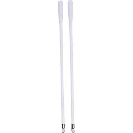 2-teiliger Ersatzstab Für Vertikaljalousien Mit Hakengriff, Weißes Fiberglas, Kippmechanismus Für Fensteröffner, 43,2 Cm/17 Zoll