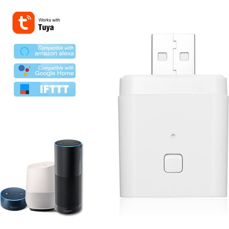 Stück Tuya Micro 5-12v Kabelloser Usb-smart-adapter, Flexibel Und Tragbar, Ermöglicht Die Sprachsteuerung Von Geräten Per App Und Ist Mit Alexa Kompatibel.