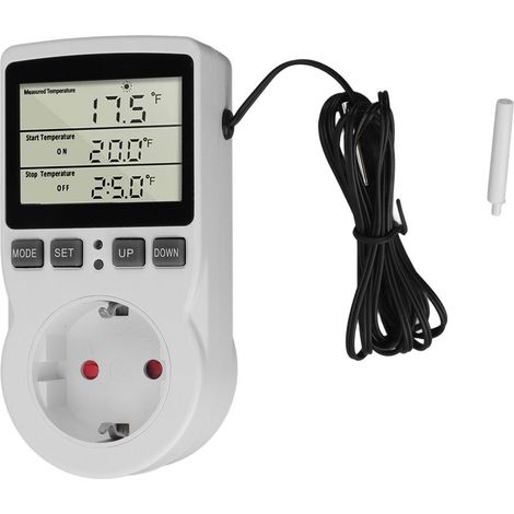 Digitaler Temperaturregler, Thermostat-timer, Steckdosensteuerung Mit Leistungsanzeige