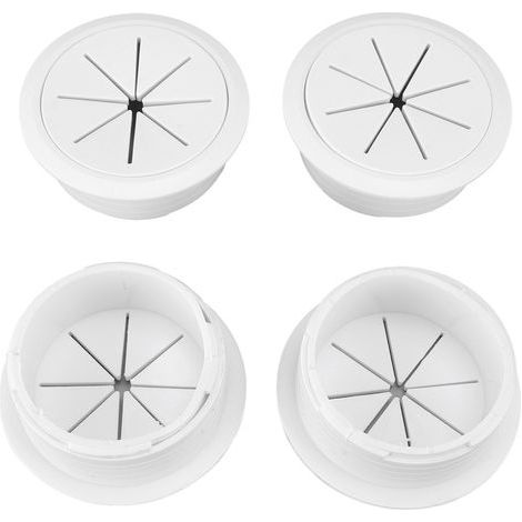 Tv-kabelabdeckung Zur Wandmontage, 2 Bis 3/8 Zoll Kabel, 60 Mm Loch, Kabelmanagement-set Inklusive 4 Tüllen, 1 Bohr-/sägehalterung, 10 Befestigungselemente