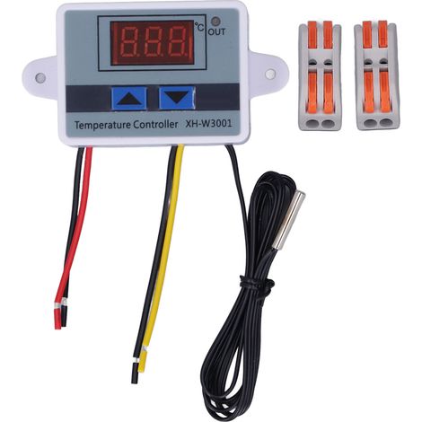 1500-w-led-digital-temperaturregler Mit Wasserdichter Sonde, Schnellanschluss-thermostat, Ac 110–220 V, 2er-pack