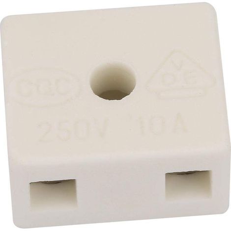 Stück 5-loch-keramik-klemmenblock 10a/250v, Keramik-porzellan-klemmenblock, Hochtemperaturbeständiger Drahtverbinder, Elektrischer Klemmenblock