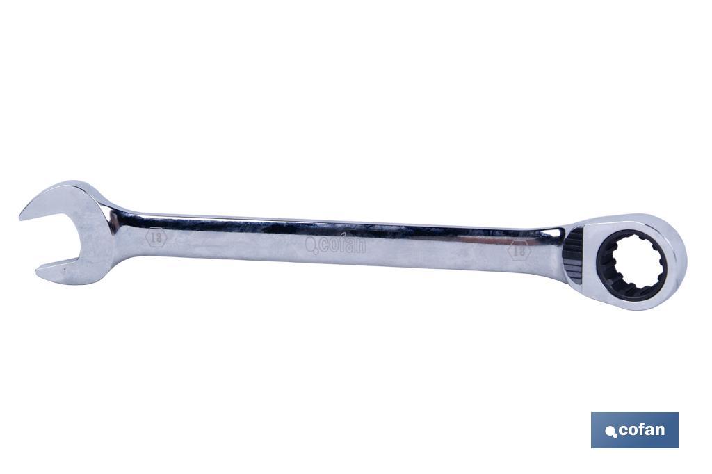 Umkehr-ratschen-maulschlüssel. 8mm