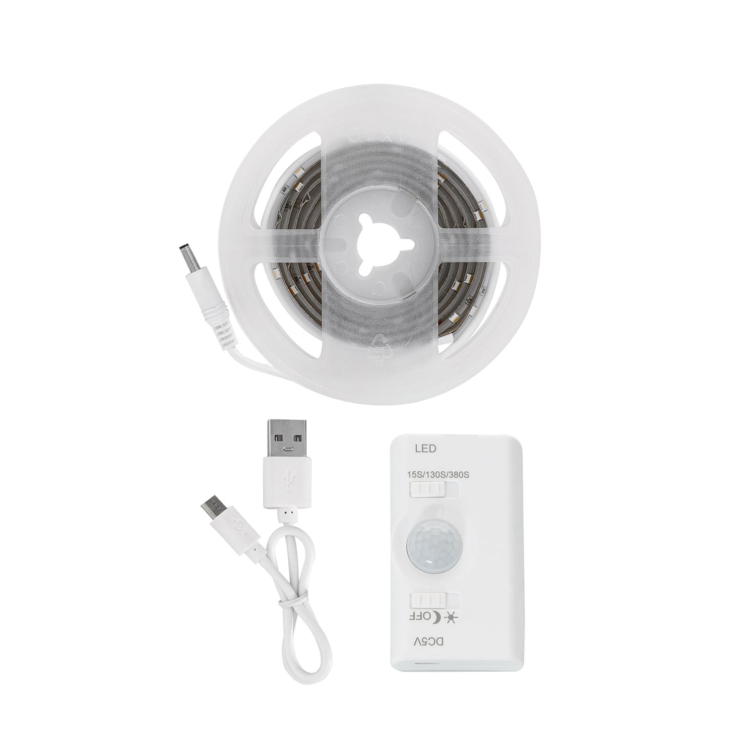 Led-streifen Mit Bewegungssensor 30led/m 1m Ip20 Wiederaufladbarer Akku 1 M