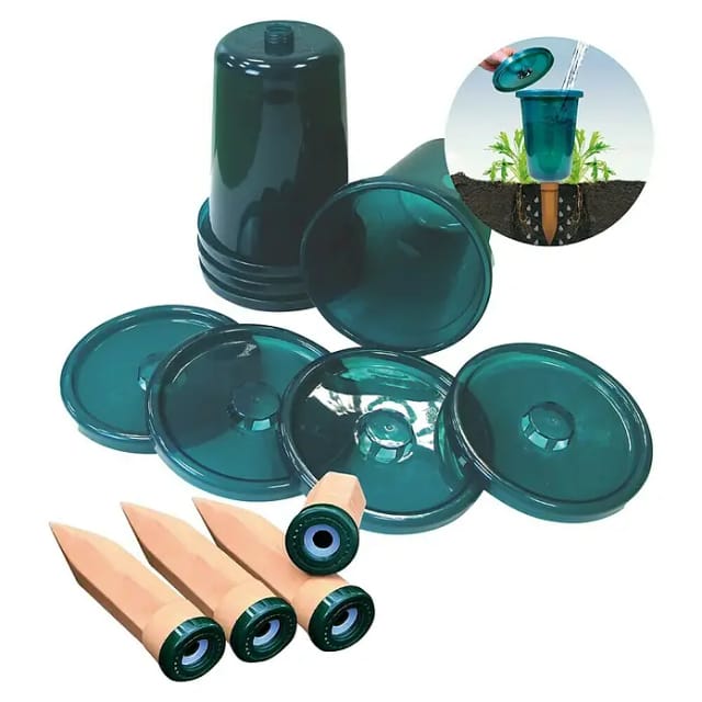 Biogreen Bewässerungssystem-Set Hochbeet Hydro Cup inkl. Tonkegel & Becheraufsätzen