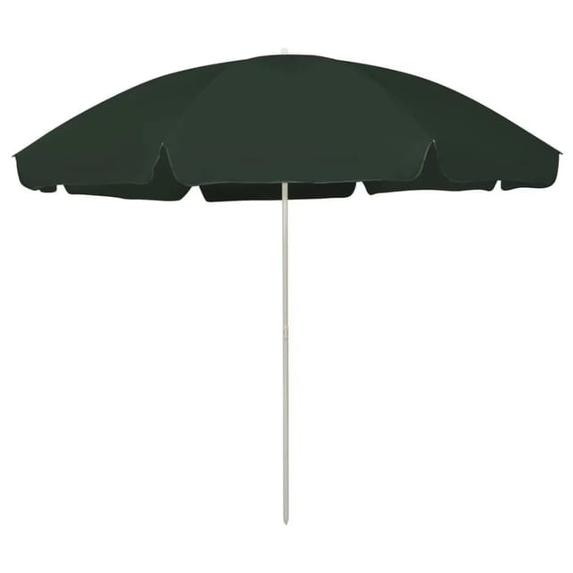 vidaXL Strandschirm Grün 300 cm 314709
